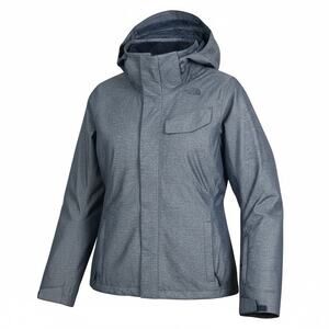 The North Face Helata Triclimate Jacket Sz S Heather Blue 3 In 1 Hooded Ski Snow